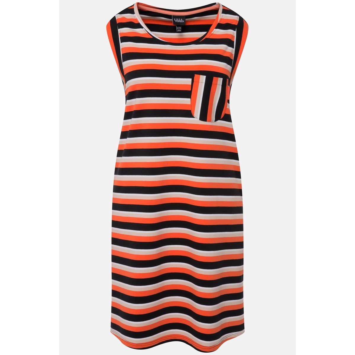 Robe en molleton à col rond mandarine, ULLA POPKEN