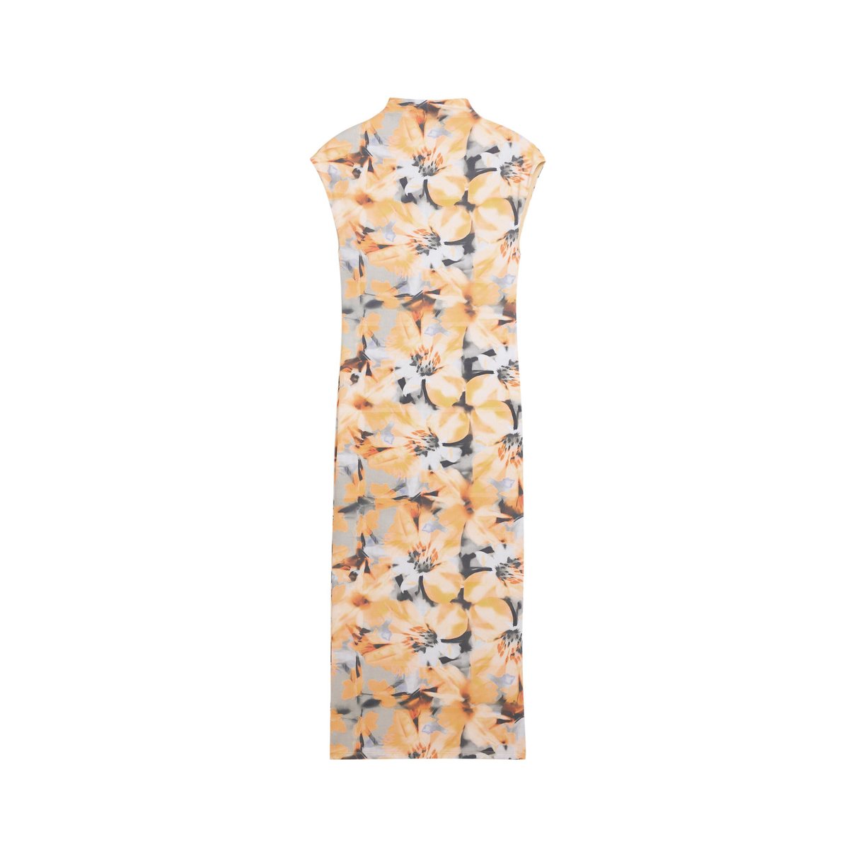 Robe fourreau fleurs orange, DESIGUAL