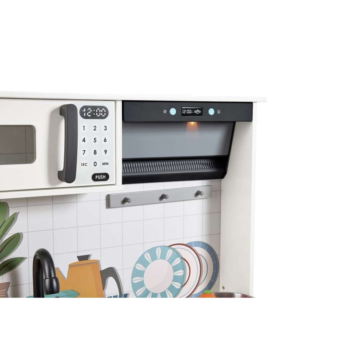Cuisine interactive en bois multicolore, HAPE