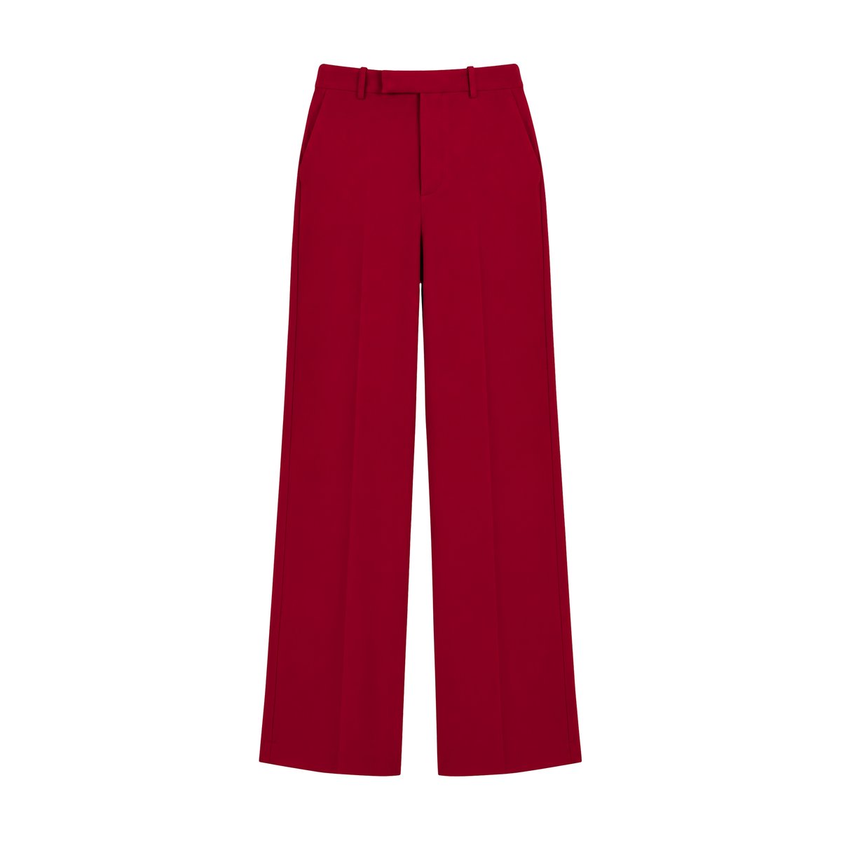 Pantalon de tailleur large rouge foncé, IKKS