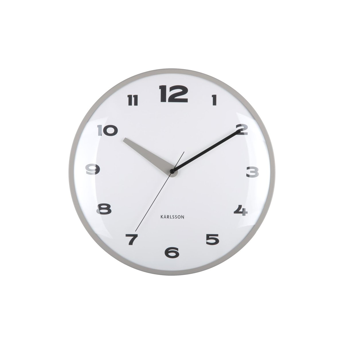 Horloge Murale Le fer BRISK DOME gris foncé, KARLSSON
