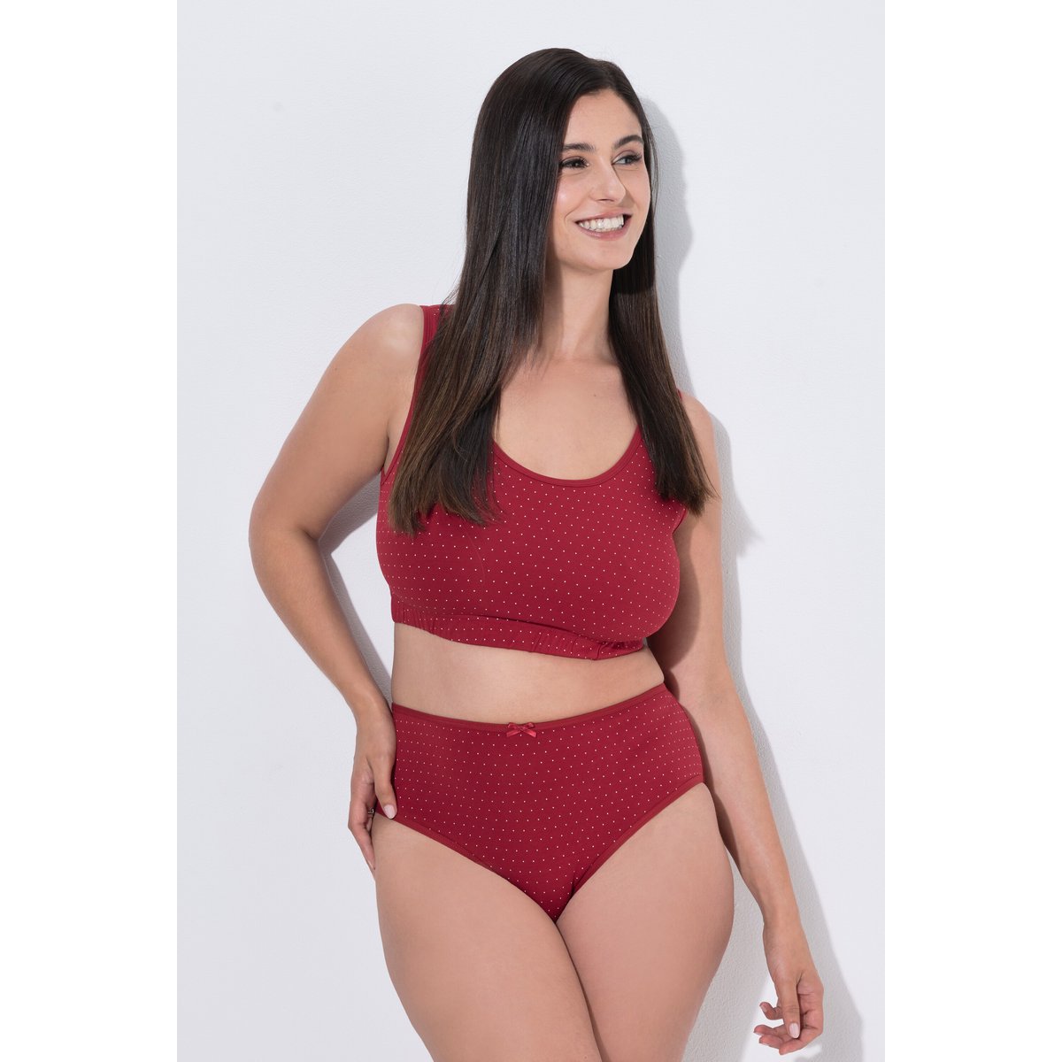 Lot de 5 culottes midi rouge foncé, ULLA POPKEN