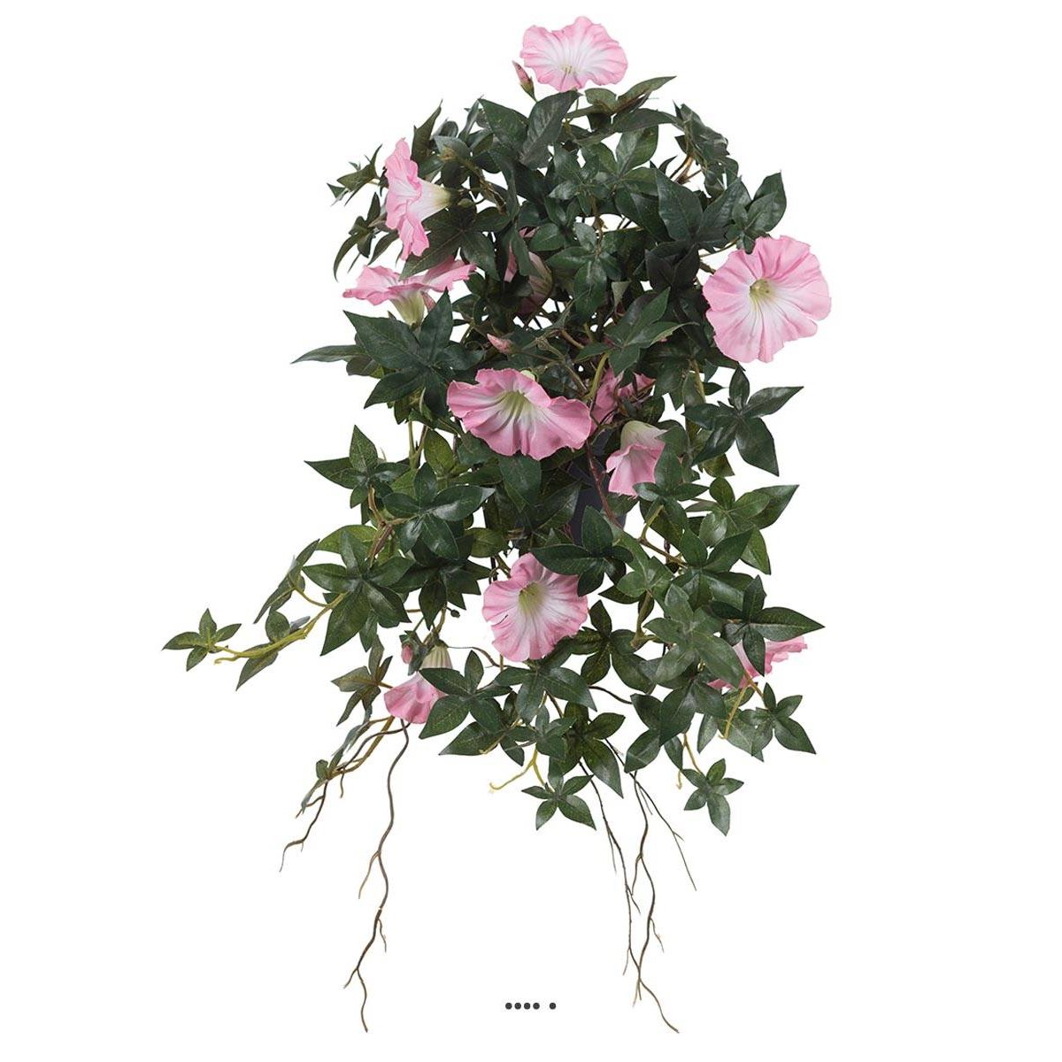Ipomée liseron artificiel retombant en pot rose, ARTIFICIELLES