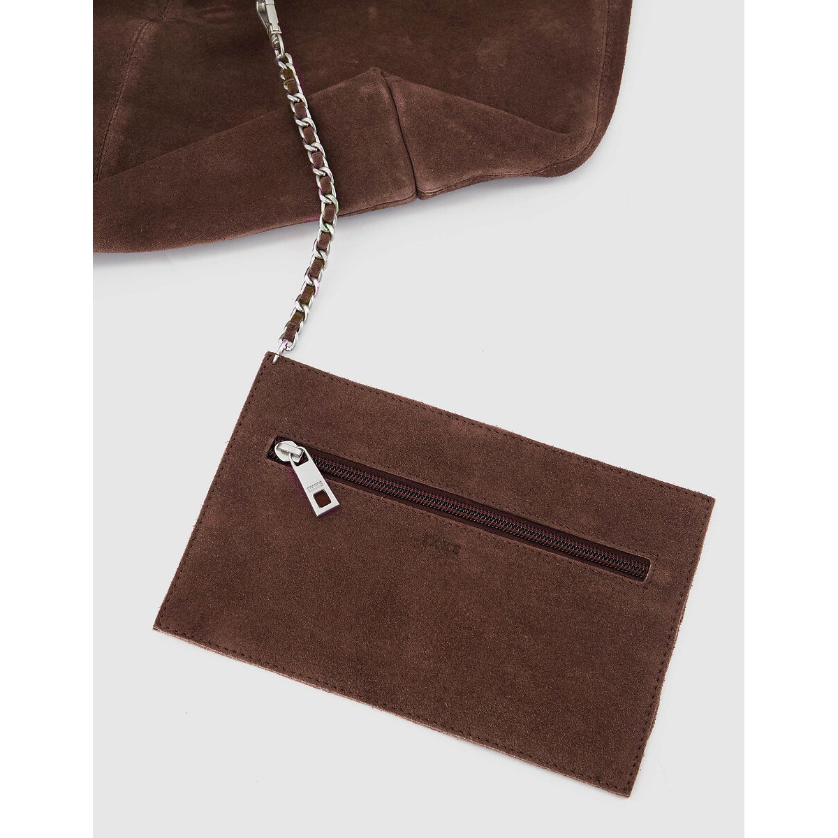 Borsa hobo in pelle scamosciata caramello , IKKS