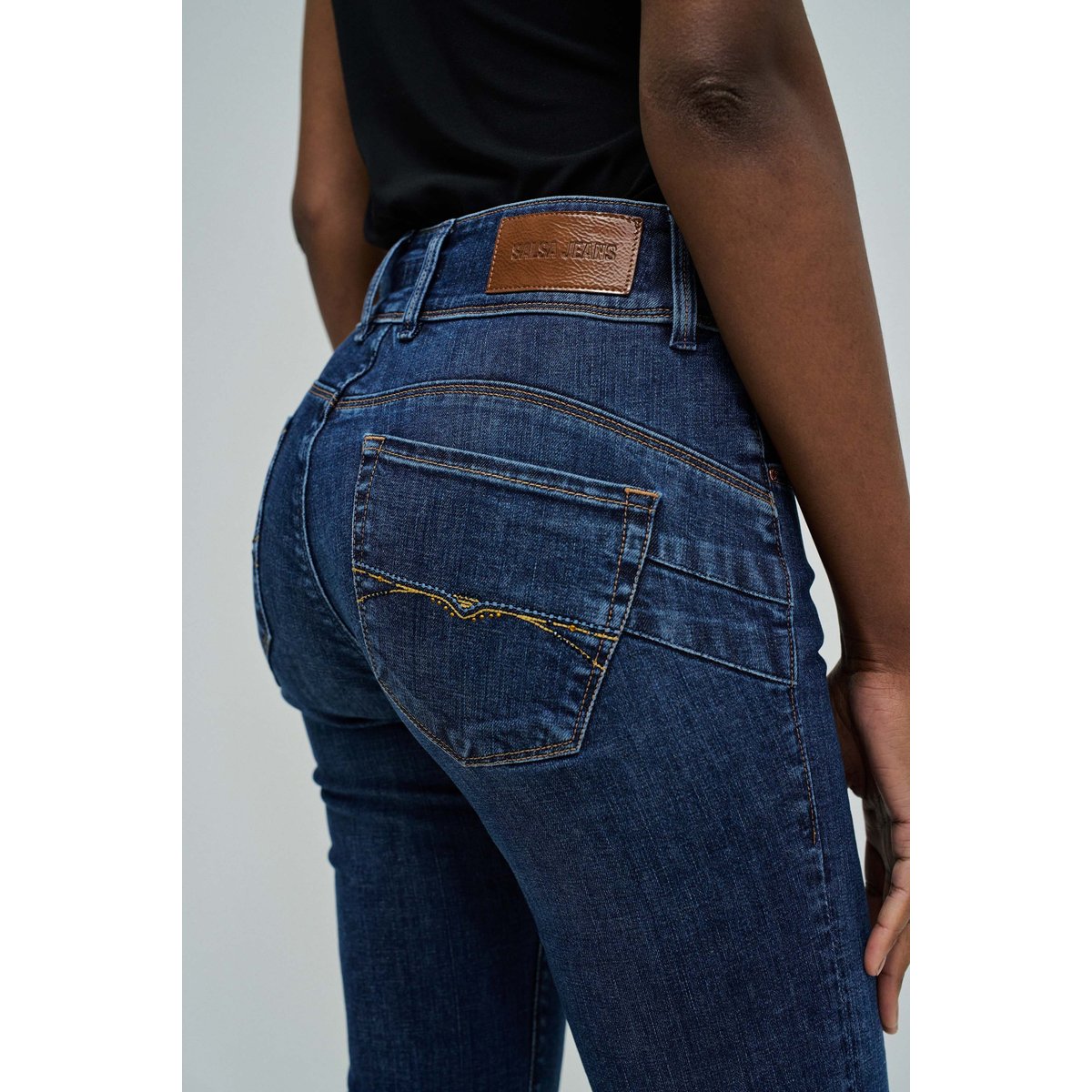 JEAN SECRET PUSH IN SLIM bleu foncé, SALSA JEANS