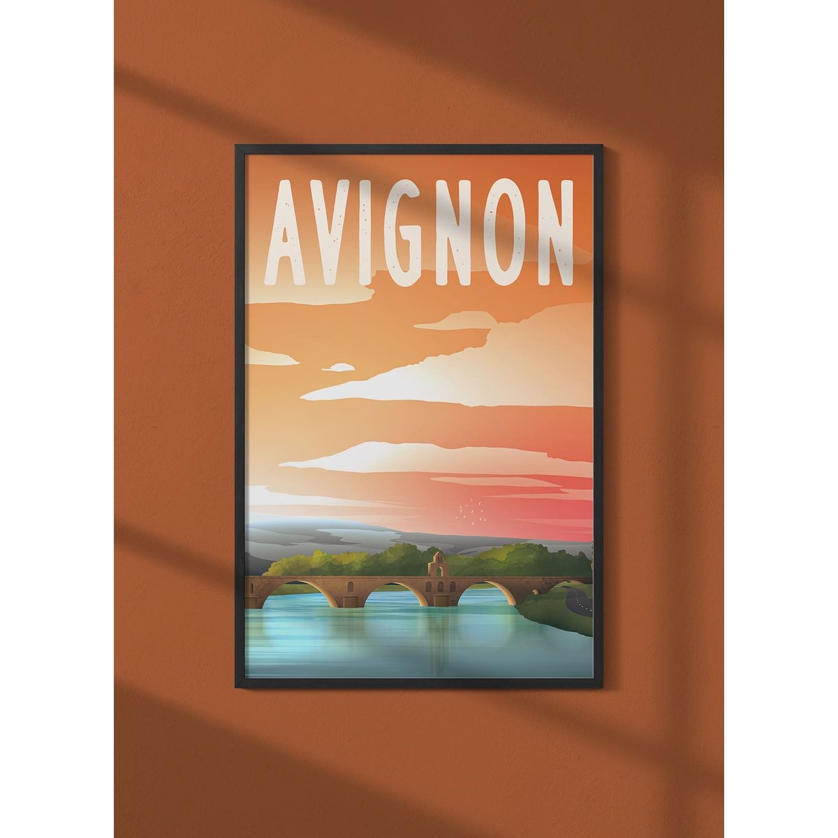 Affiche ville Avignon blanc, L'AFFICHERIE