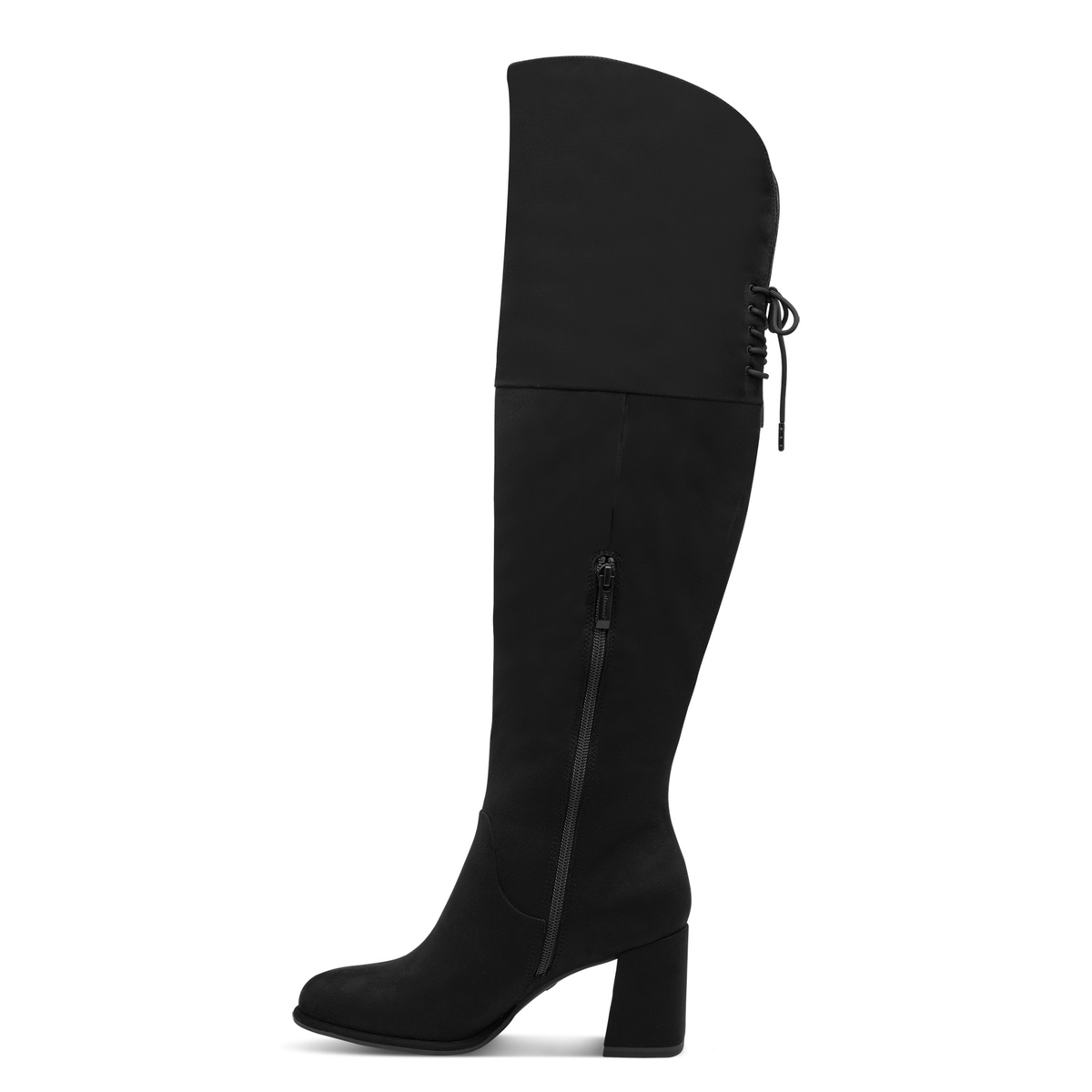 Cuissardes talon bloc noir, TAMARIS