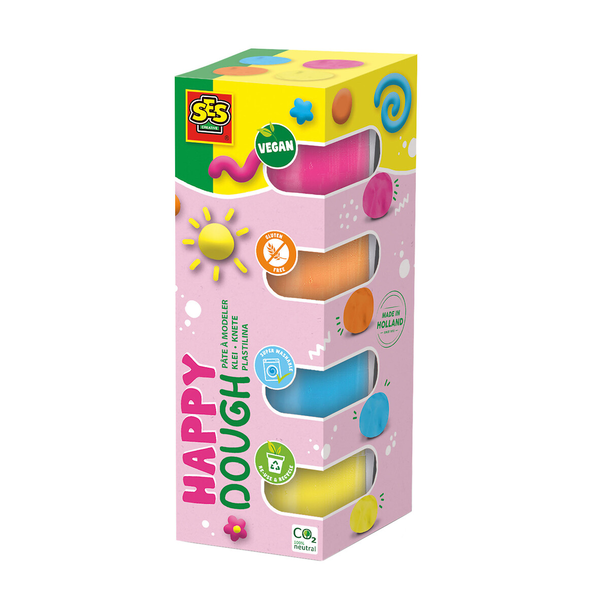 Brinquedo "Plasticina feel good happy", SES multicolor, SES