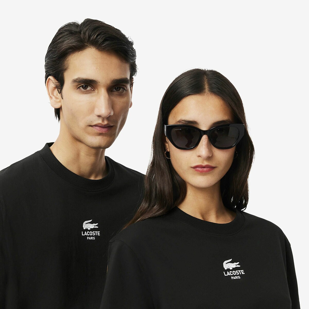 Centred Logo T-Shirt black, LACOSTE