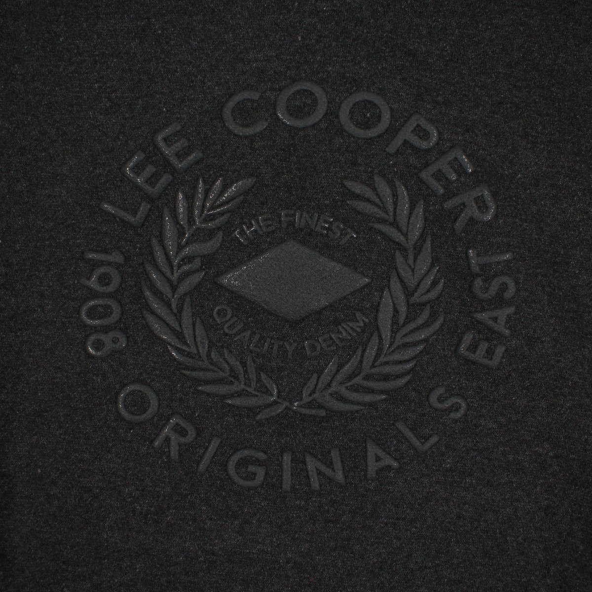 Sweat à capuche à cordon, poche kangourou DOWNTOWN anthracite, LEE COOPER