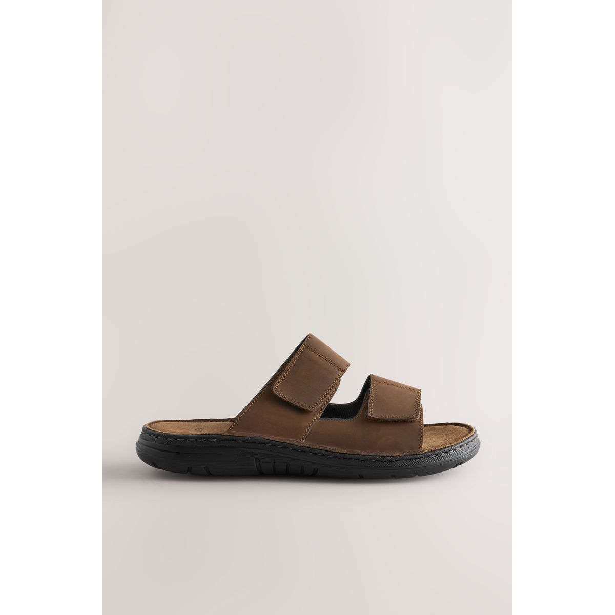Mules en cuir marron, NEXT