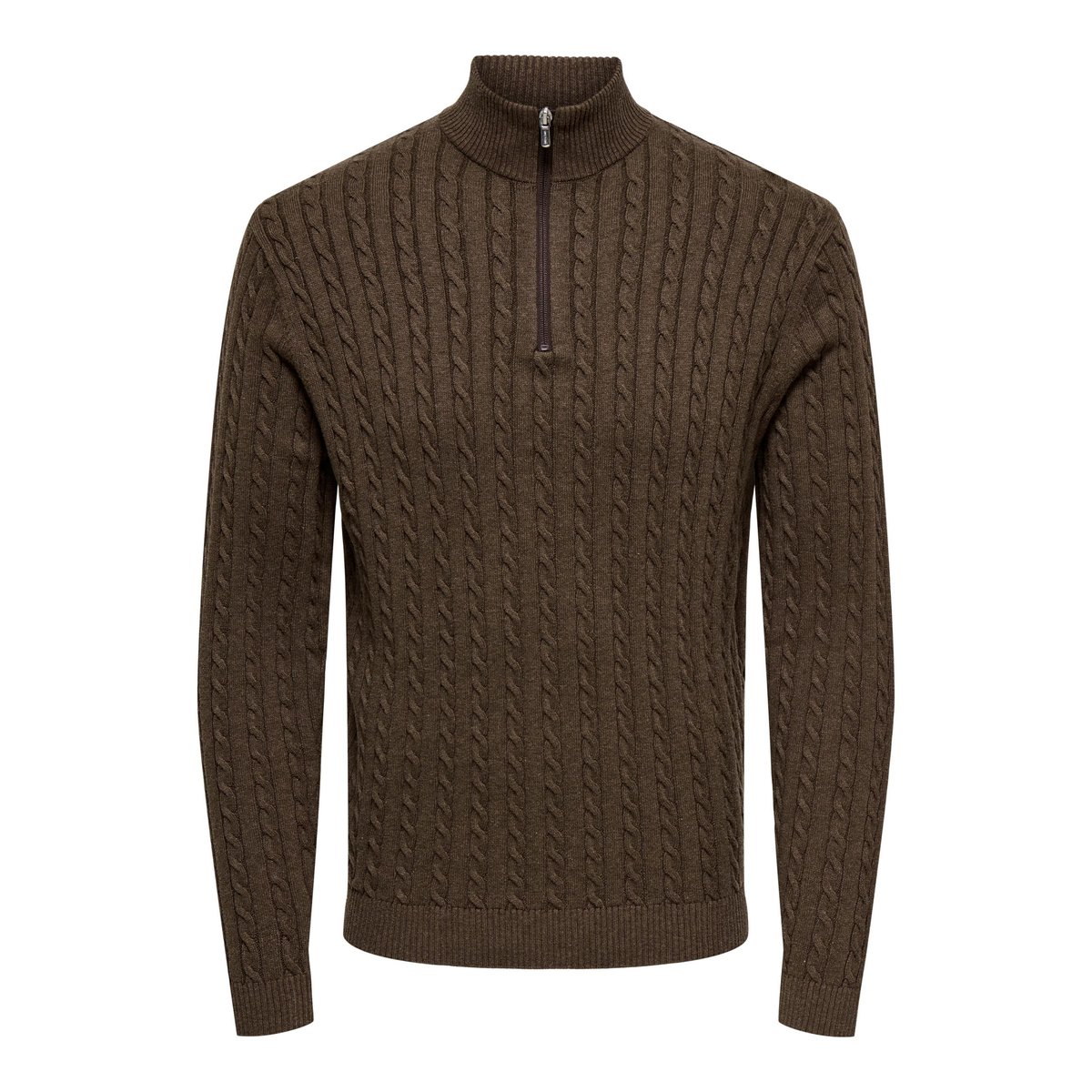 Pull En Maille coffee bean, ONLY & SONS