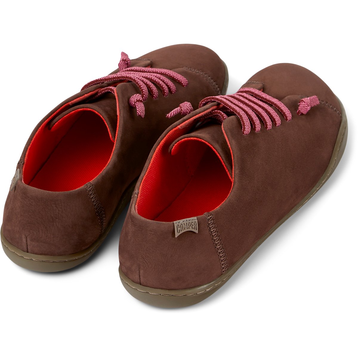 Sneaker Peu Cami cuir Nubuck Leather marron foncé, CAMPER