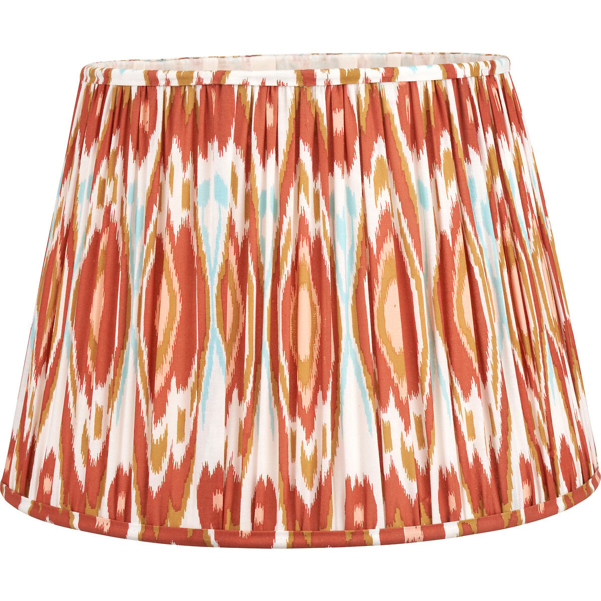 30cm Isadora Ikat Pattern Gathered Pleat Tapered Shade in Cinnamon cinnamon, ÉDITÉ
