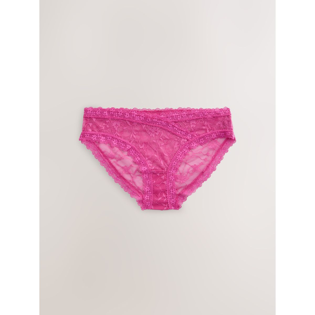 Culotte en maille et dentelle, lot de 3 rose/blanc, NEXT
