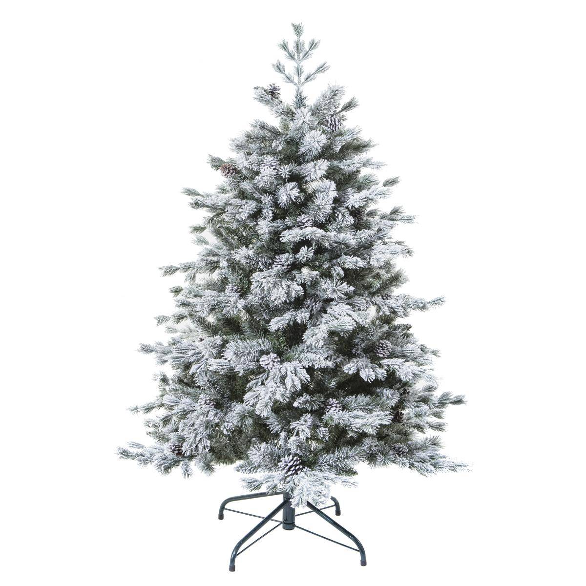 Sapin de Noël artificiel H150 cm YUKON blanc, FEERIC LIGHTS & CHRISTMAS