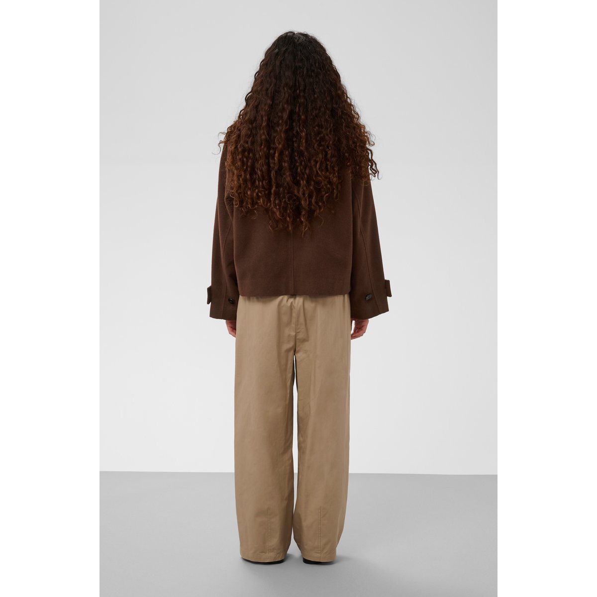 Veste d'extérieur marron potting soil melange, SOAKED IN LUXURY