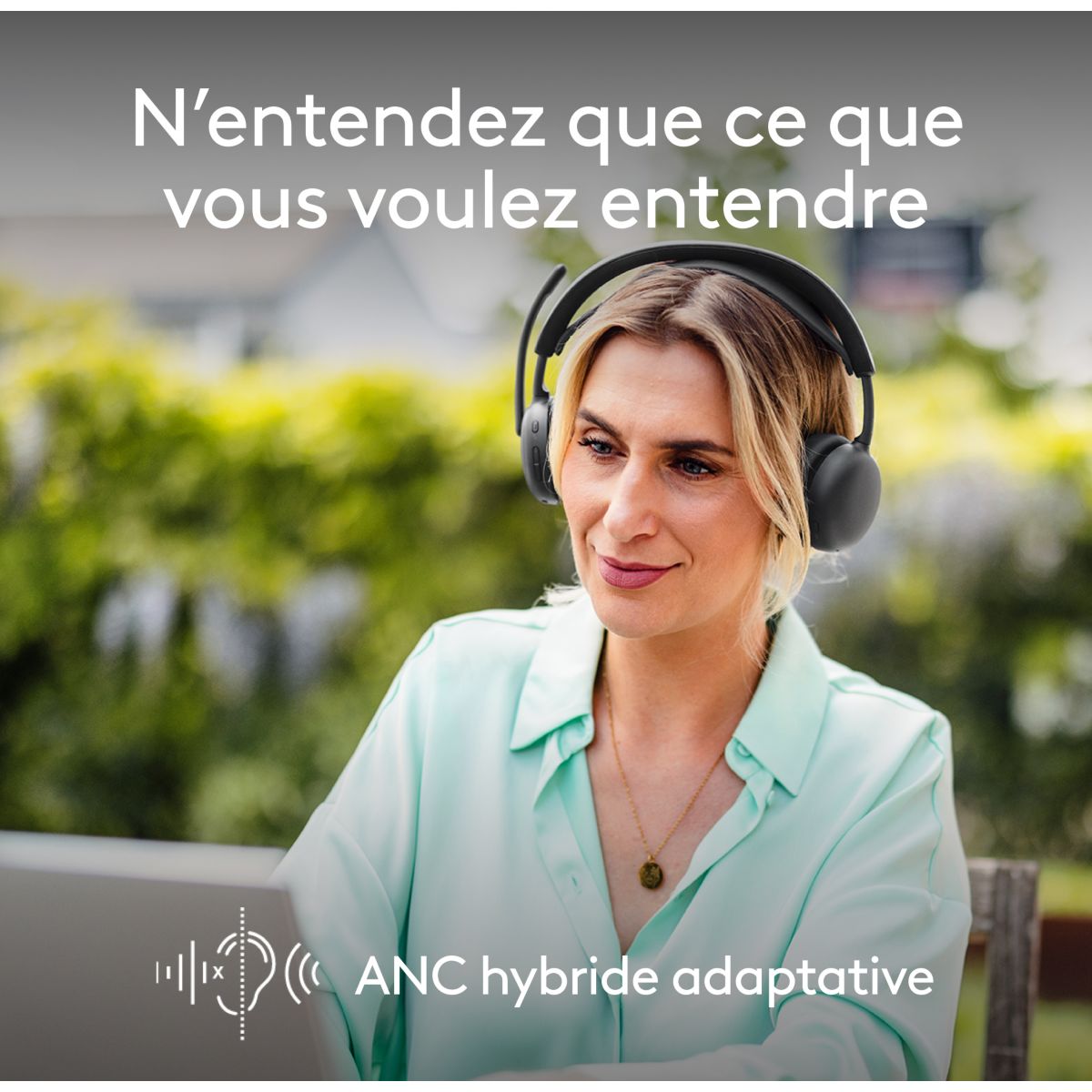 Micro-casque Zone Wireless 2 GRAPHITE couleur unique, LOGITECH