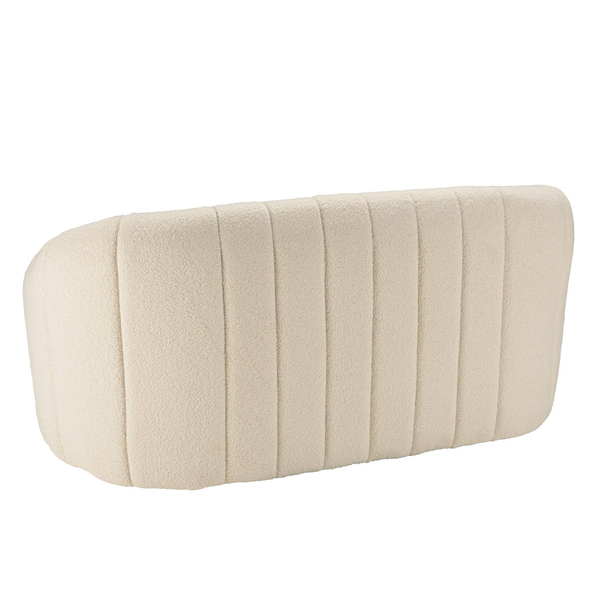Canapé moderne 2 places tissu bouclette écru COLOMBUS ecru, PIER IMPORT