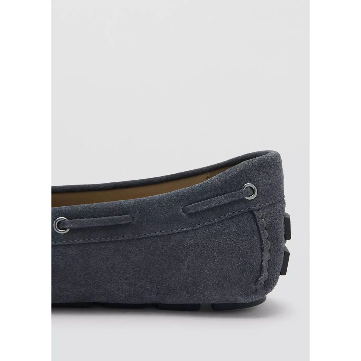 Chaussures driver en daim gris, MANGO MAN