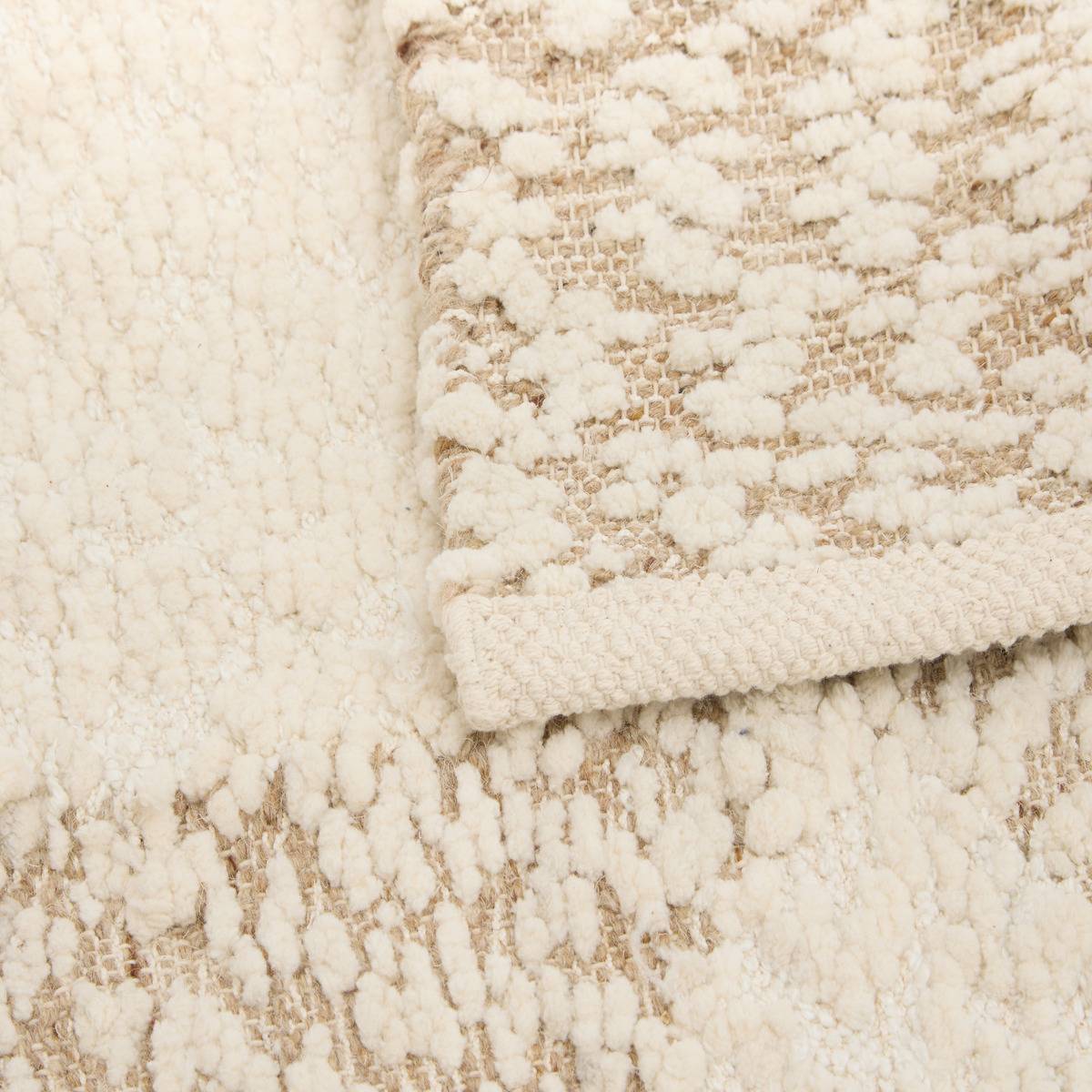Tapis Ameya rectangulaire 60x90cm beige modèle b, ATMOSPHERA