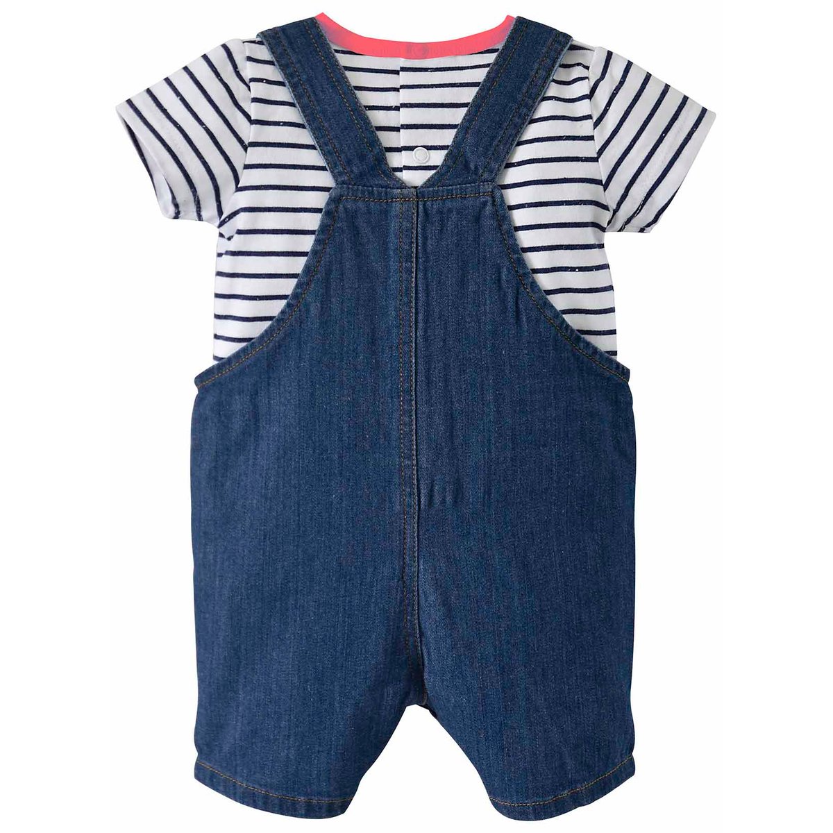 Ensemble salopette bebe garcon bleu, SUCRE D'ORGE