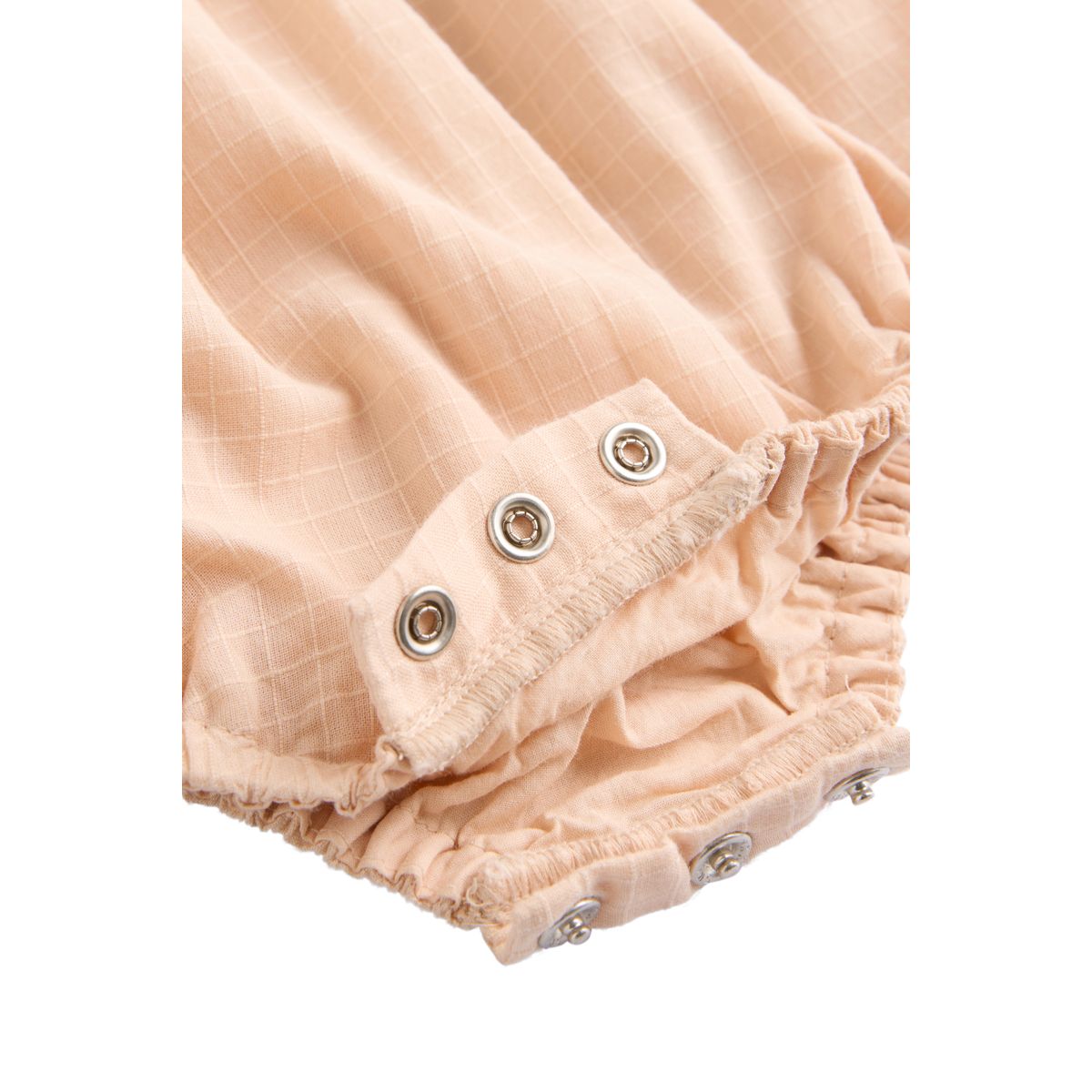 Barboteuse bouffante tissée manches longues pêche rose, NEXT
