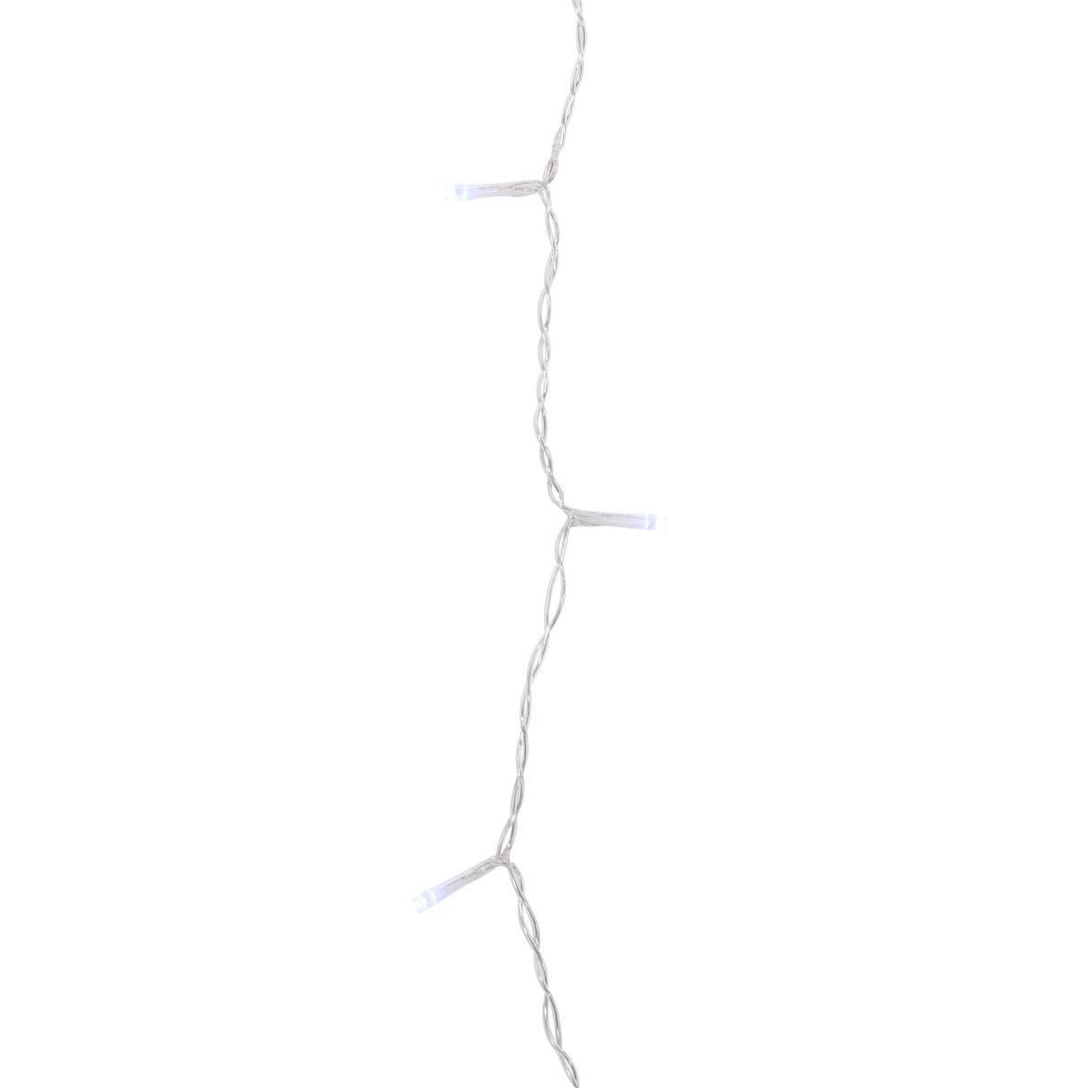 Rideau lumineux stalactite d'extérieur 10 m 265 LED blanc froid 8 fonctions solaire blanc froid, FEERIC LIGHTS & CHRISTMAS