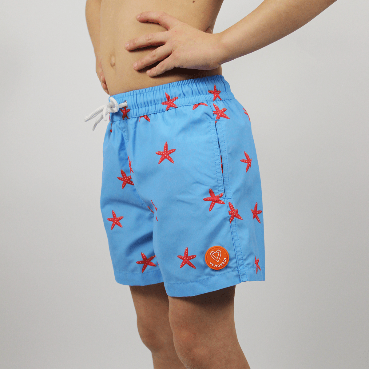 Short de bain Le petit ETOILE bleu ciel, VENDREDI