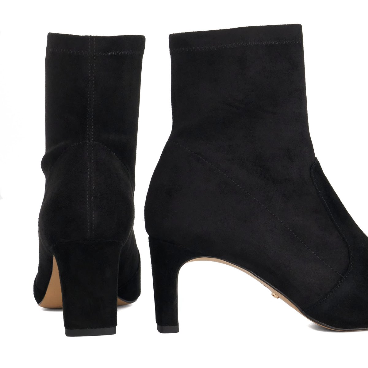 Bottines à talons carrés - OLEXA black-suede, DUNE LONDON