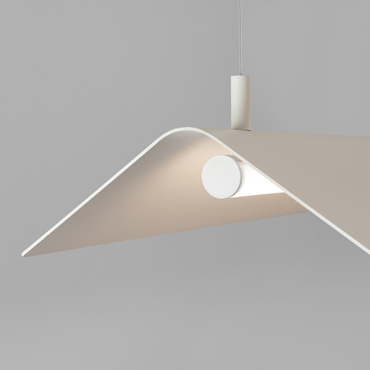 Suspension Acier Beige LED 1 Elva beige, EDEN