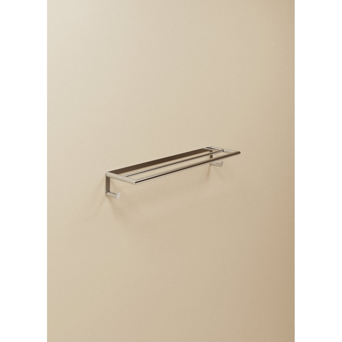 Porte Serviette Double Avec Patères mural  MICRA chrome, COSMIC