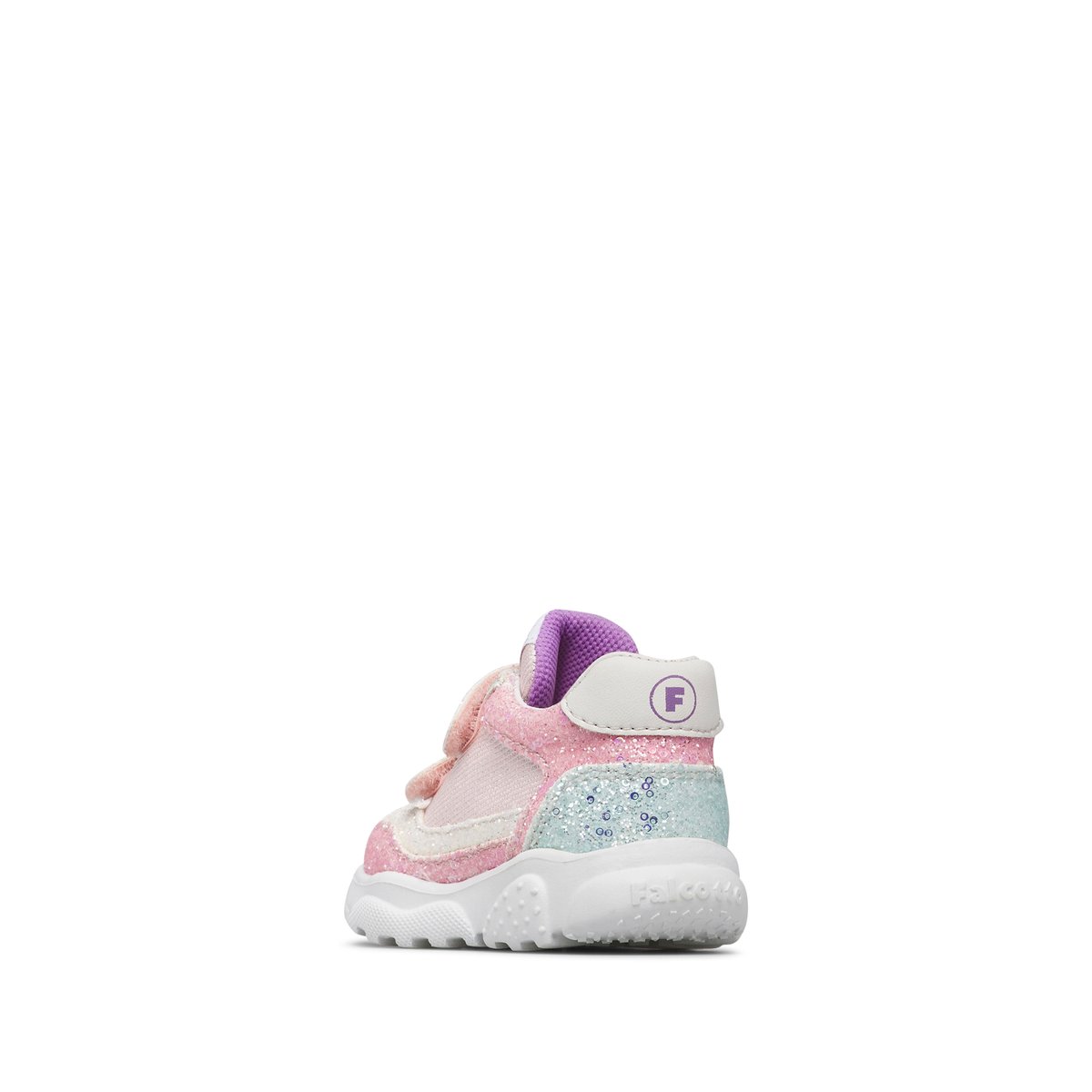 Sneakers en cuir et tissu technique AMANTEA 2 VL. rose-bleu ciel-, FALCOTTO