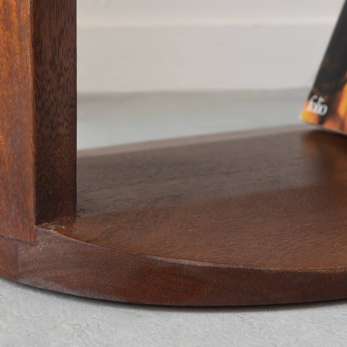 Table de chevet en bois de manguier SWAN bois foncé, MADE IN MEUBLES