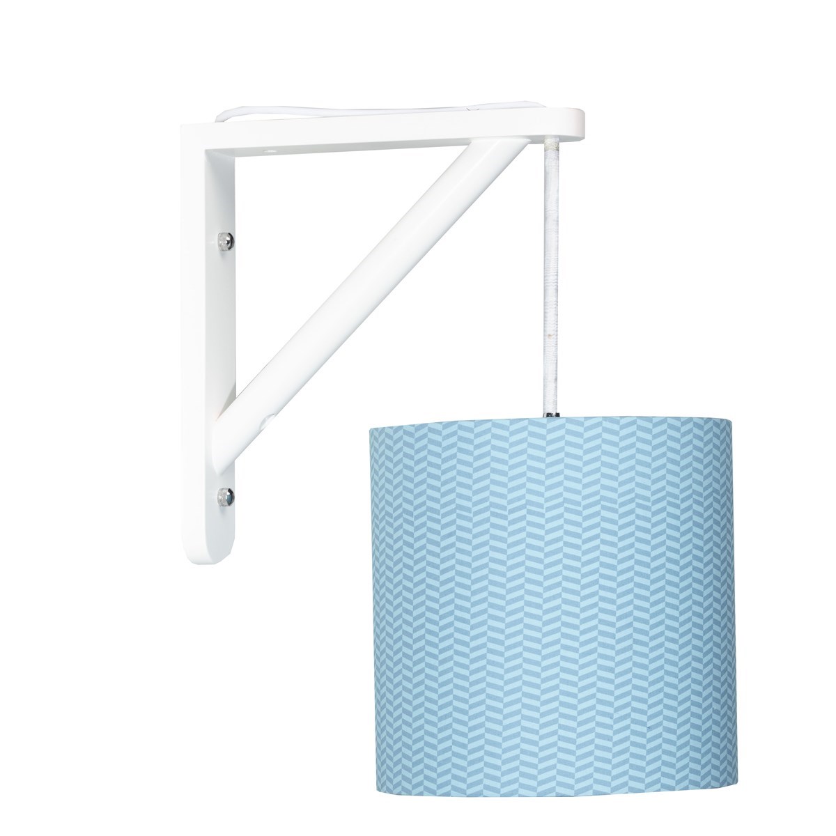 Applique murale en coton bleu, SAUTHON