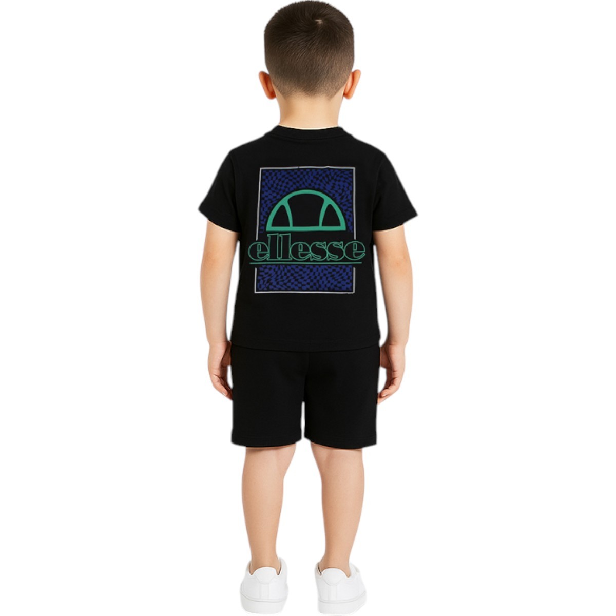 Lot de 2 t-shirts manches courtes et short PLAYGROUND noir, ELLESSE