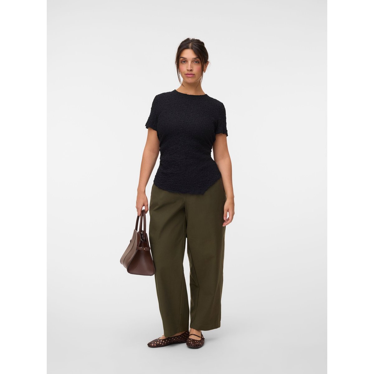 Top Asymétrique noire - black, VERO MODA