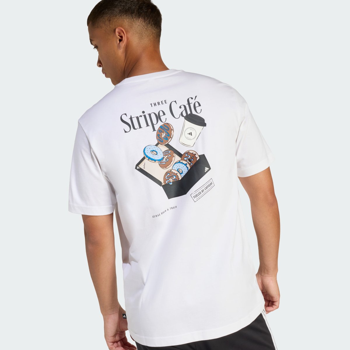 T-Shirt Coffee Cafe Donut Box Graphic T-Shirt Coffee Cafe Donut Box Graphic white, ADIDAS SPORTSWEAR