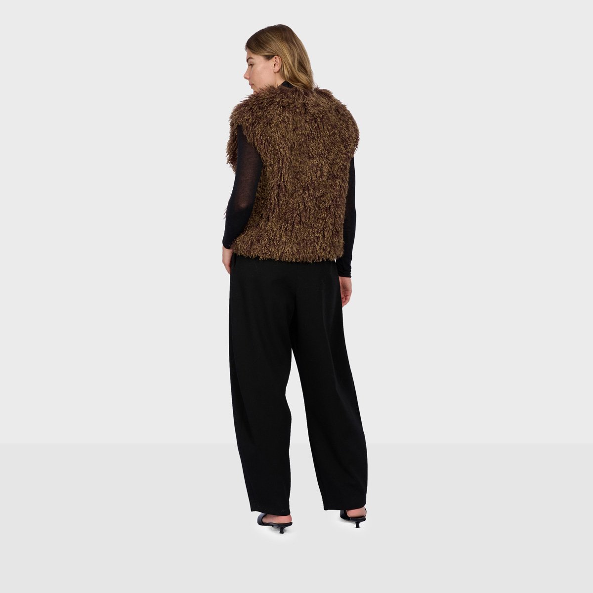 Gilet sans manches à coupe classique BETH bronze, OAKWOOD