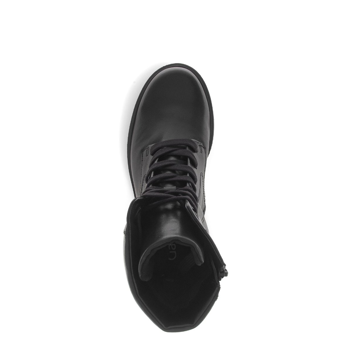 Bottines en cuir à talon décroché noir, GABOR