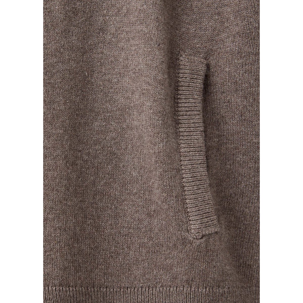 Cardigan maille fermeture Éclair marron, MANGO KIDS