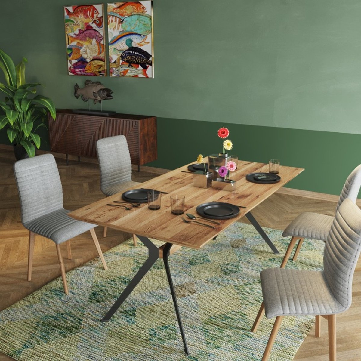 Table, DOWNTOWN chêne, KARE DESIGN