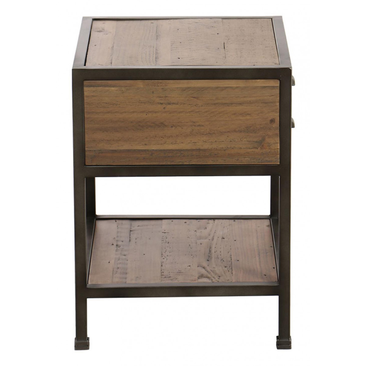 Table de chevet 1 tiroir - MANUFACTURE marron, INTERIOR'S