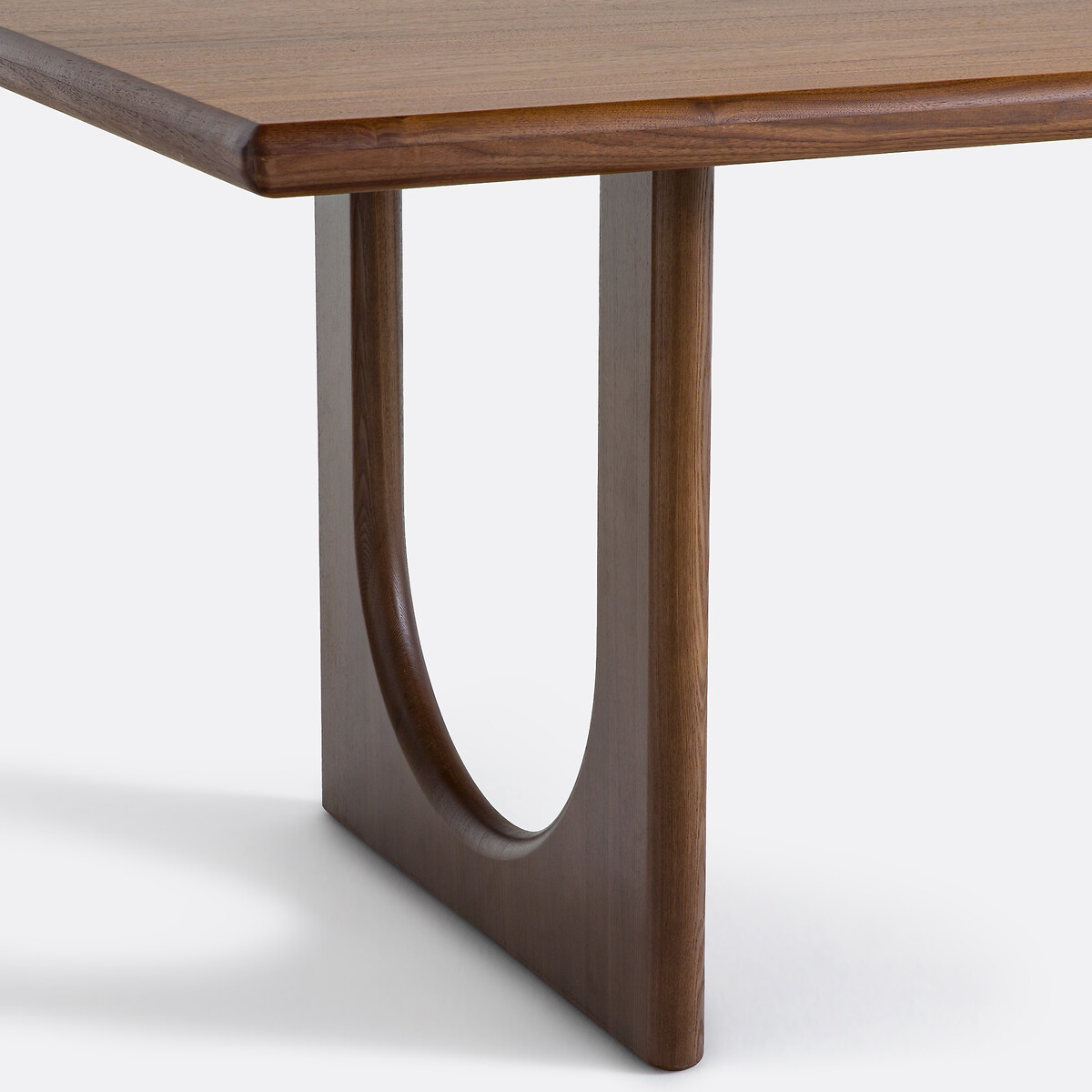 Table à manger, en plaqué noyer, 6 à 8 couverts, DOUVE coloris noyer, LA REDOUTE INTERIEURS
