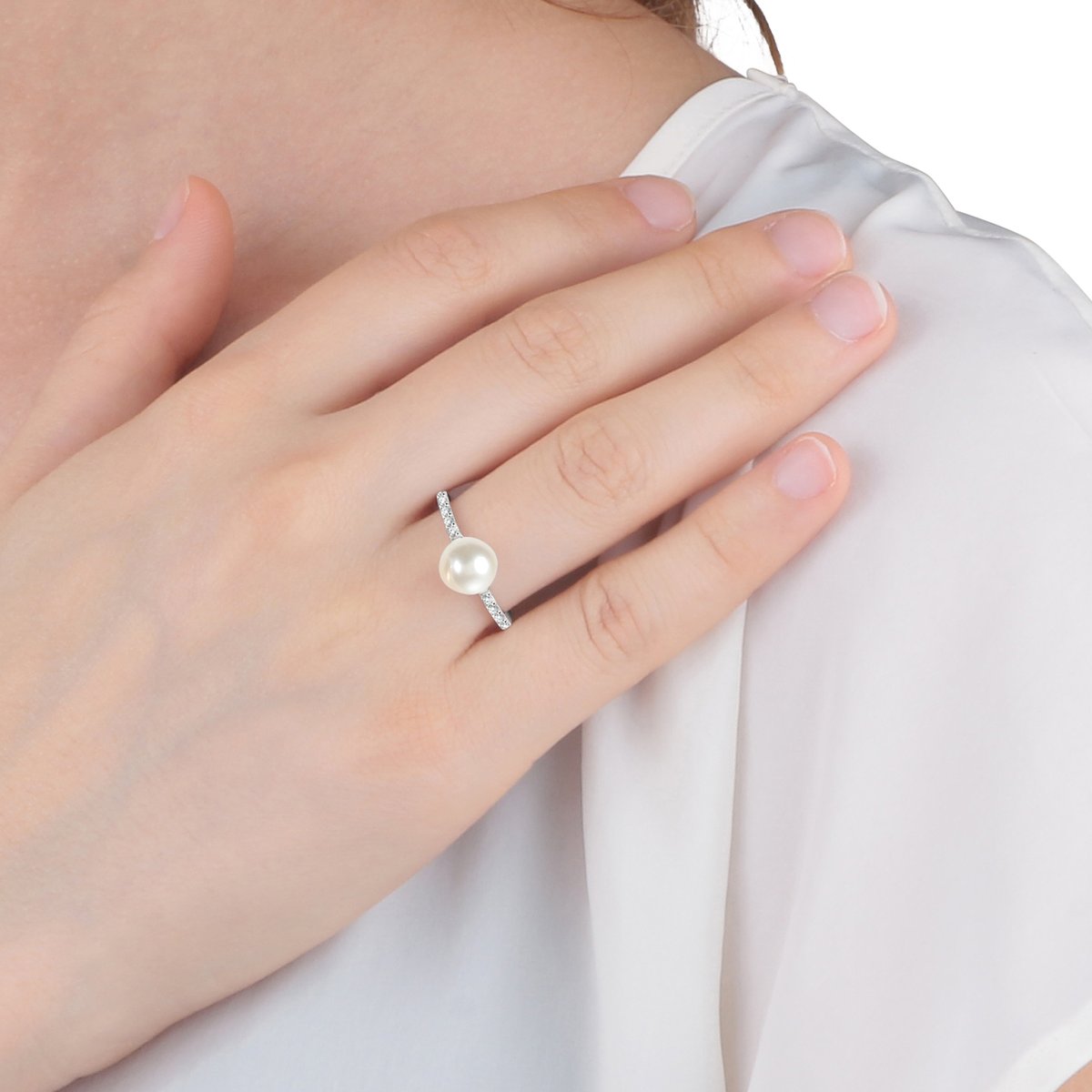 Bague en argent 925 ESSENZIALE blanc, MORELLATO