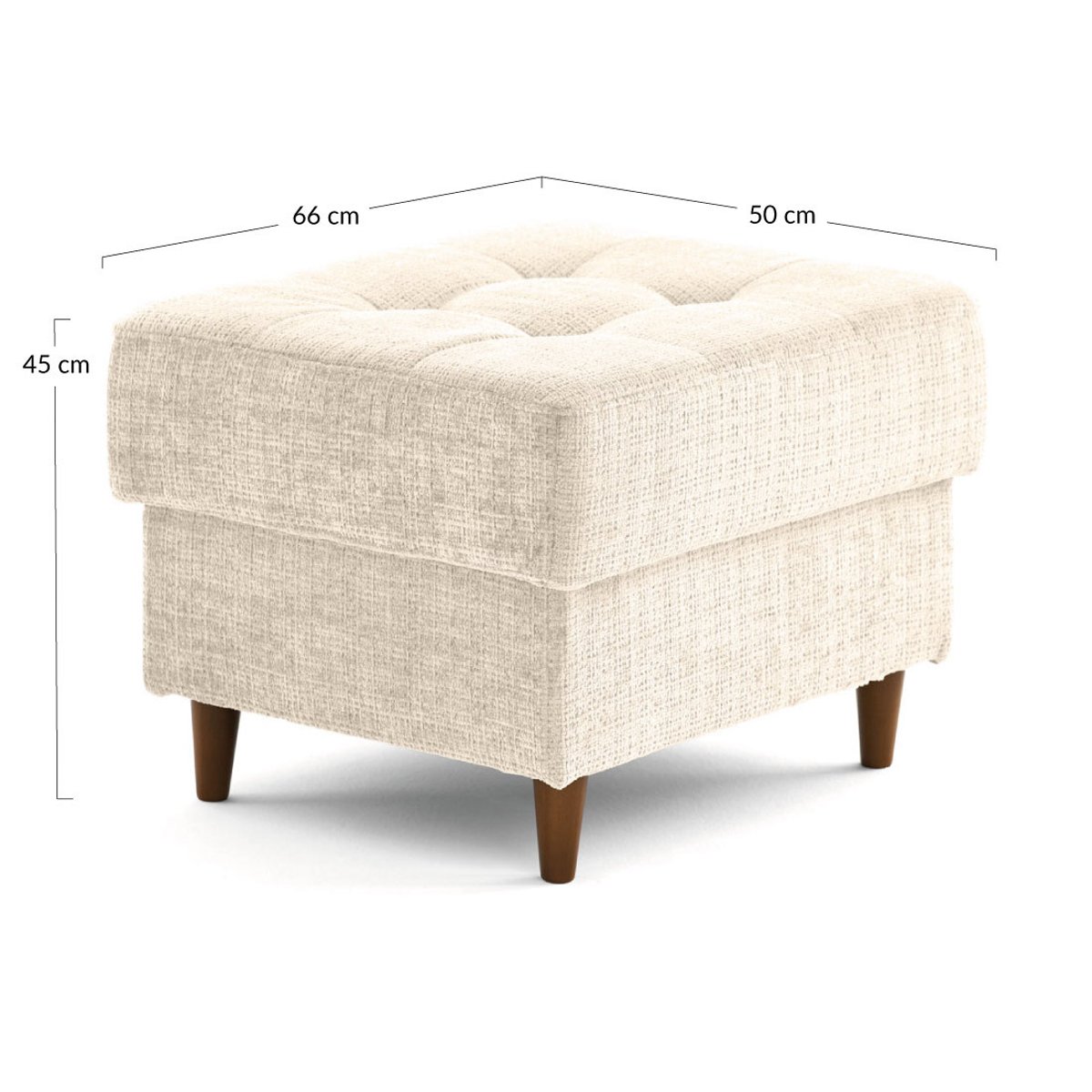 Pouf - ANNA beige, BEST MOBILIER