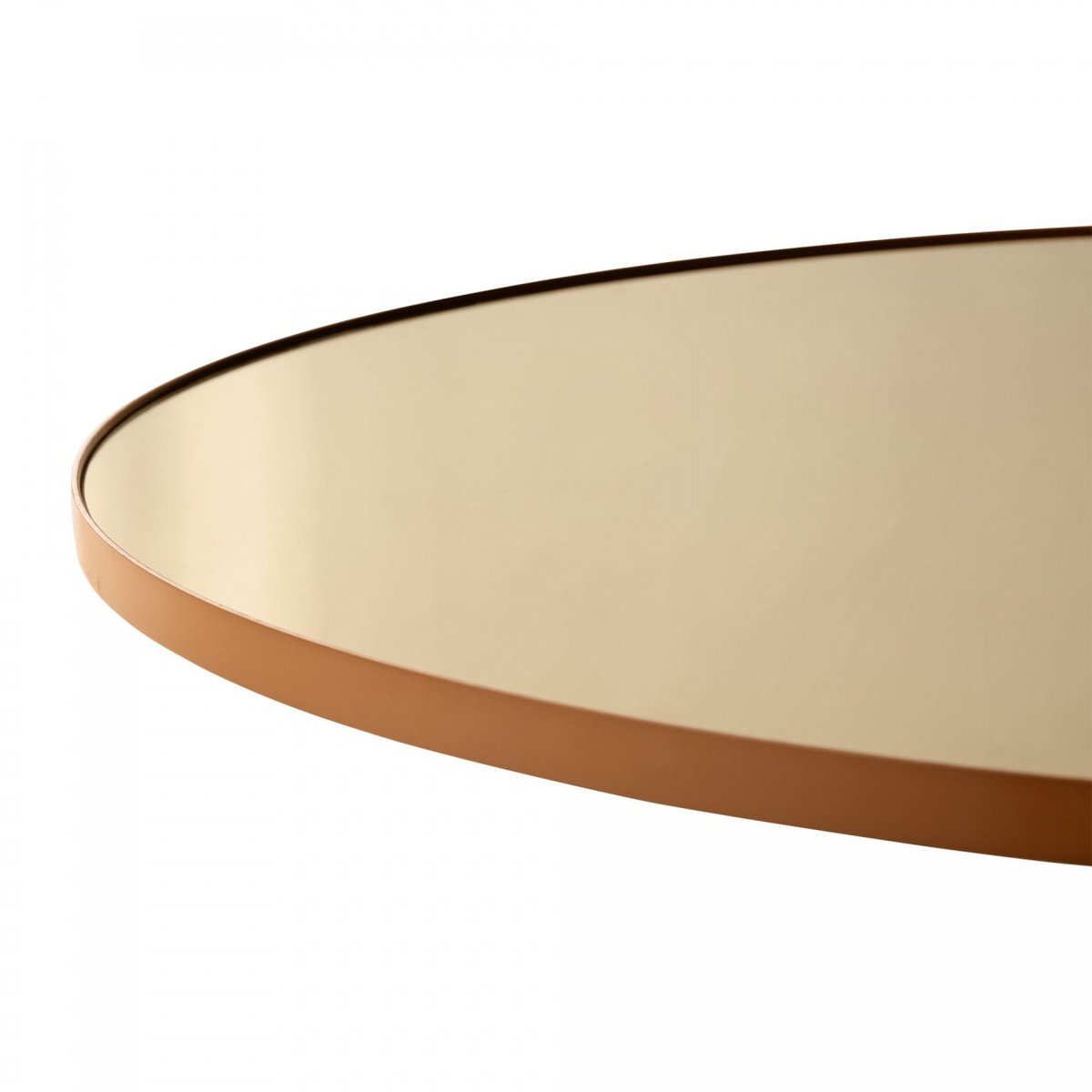 Miroir Mural Circum Teinté Ambre Medium Rond Diam 90 cm ambre, AYTM