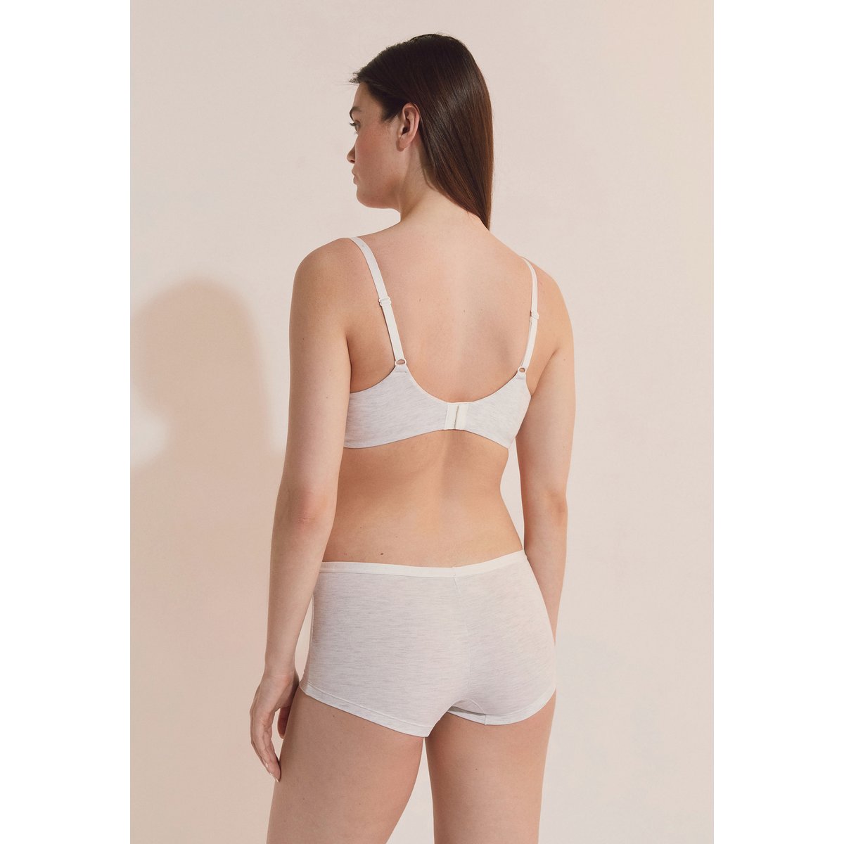 Soutien-gorge coques fines, clips d'allaitement SOFTY gris clair, ETAM
