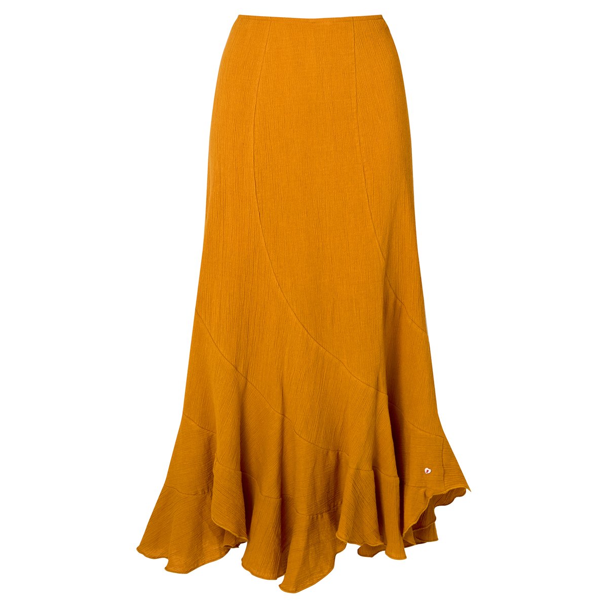 Jupe Longue à Détail Couture Mia orange, JOE BROWNS
