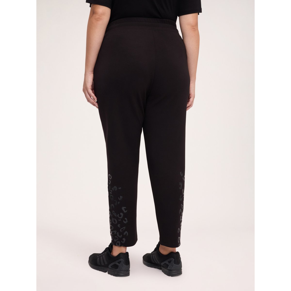 Jogger avec imprimé tacheté en relief noir, FIORELLA RUBINO